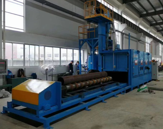 铁门关喷砂机在管道除锈中的现场施工应用